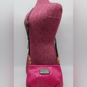 Marc Jacobs Classic Q Crossbody - Ostrich Pink & Black - Rare Find